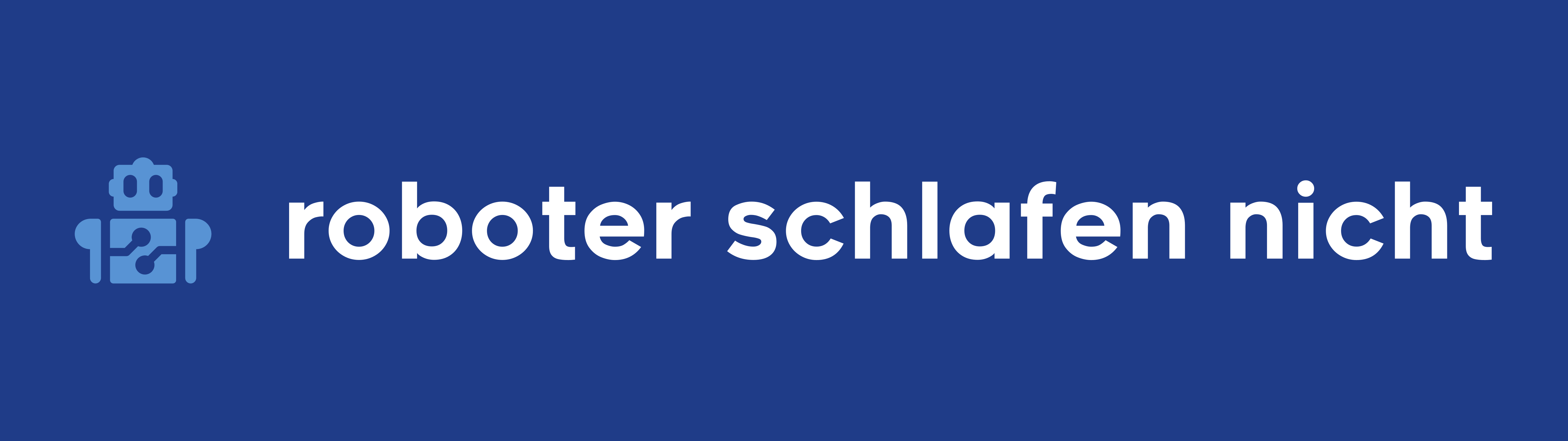 Roboter Schlafen Nicht: schlafender Roboter vor blauem Hintergrund